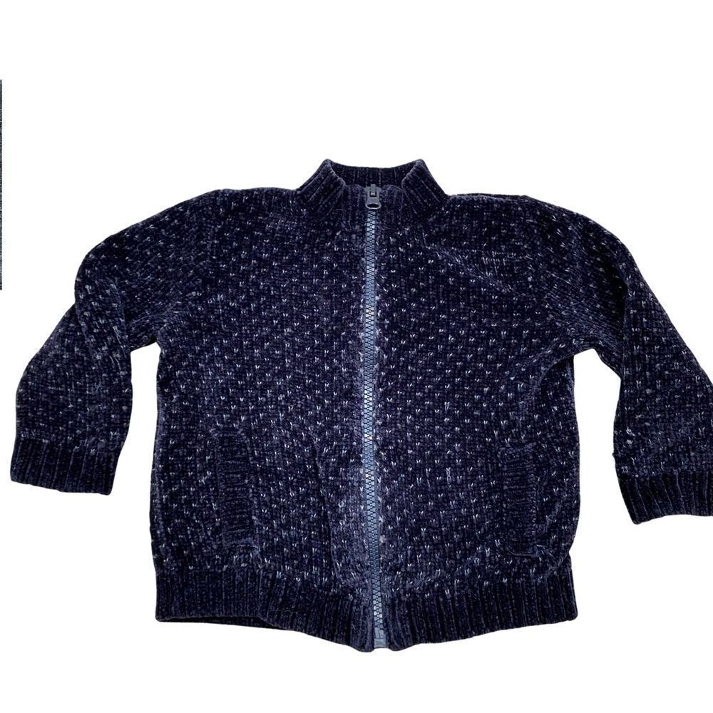 United Colors of Benetton Blue Full Zip Cardiagn Size 1-2 Years